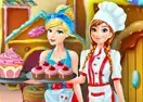 Jogar Anna and Cinderella at the Cupcakes Factory