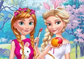 Jogar Anna And Elsa Easter Fun - Meninas