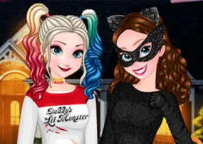 Jogar Anna And Elsa Halloween Night - Meninas
