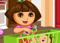 Jogar Dora Baby Caring Slacking