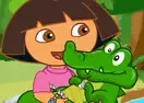 Jogar Dora Care Baby Crocodile