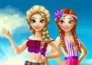 Jogar Elsa And Anna Summer Break