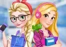 Jogar Elsa & Rapunzel: College Girls