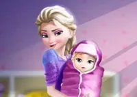Jogar Elsa Baby Birth Caring