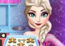Elsa Cooking Gingerbread