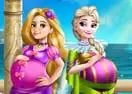 Elsa And Rapunzel Pregnant BFFs
