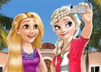 Jogar Frozen And Rapunzel Fashion Selfie