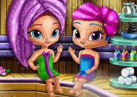 Jogar Glittery Genies Realife Sauna