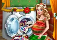Jogar Mommy Washing Christmas Toys