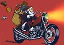 Santa Motocross Action