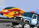 Police Train Chase