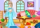 Jogar Pregnant Elsa Room Cleaning