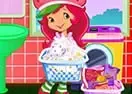 Jogar Strawberry Shortcake Washing Clothes