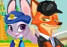 Jogar Zootopia Nick and Judy Dressup